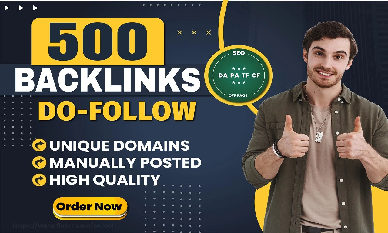 500 Contextual Do-Follow Backlinks